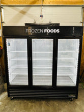 Load image into Gallery viewer, True GDM-72F-HC~TSL01 78&quot; Three Section Display Freezer w/ Swing Doors - Bottom Mount Compressor, Black, 115v Refurbished