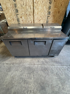 True TPP-67 Pizza Prep Table for 9 Pans - Two Door 67” Wide Fully Refurbished