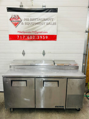 True TPP-67 Pizza Prep Table for 9 Pans - Two Door 67” Wide Fully Refurbished