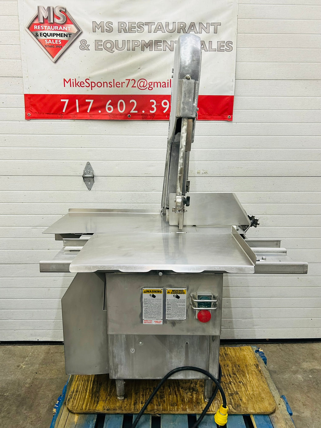 Biro 3334SS Meat Band Saw Fully Refurbished Tested Working