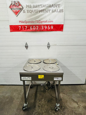 Belshaw H&I- 4 Donut Icer Table 240v Bowls/Lids Refurbished