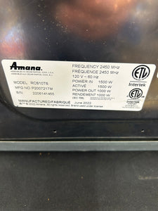 Amana RCS10TS 1000w Commercial Microwave w/ Touch Pad, 120v Refurbished