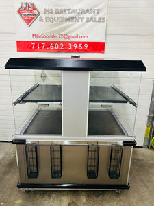 Custom Deli Inc DILW4H 2 Shelf Hot Food Merchandiser Heated Display Refurbished