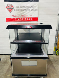 Custom Deli Inc DILW4H 2 Shelf Hot Food Merchandiser Heated Display Refurbished