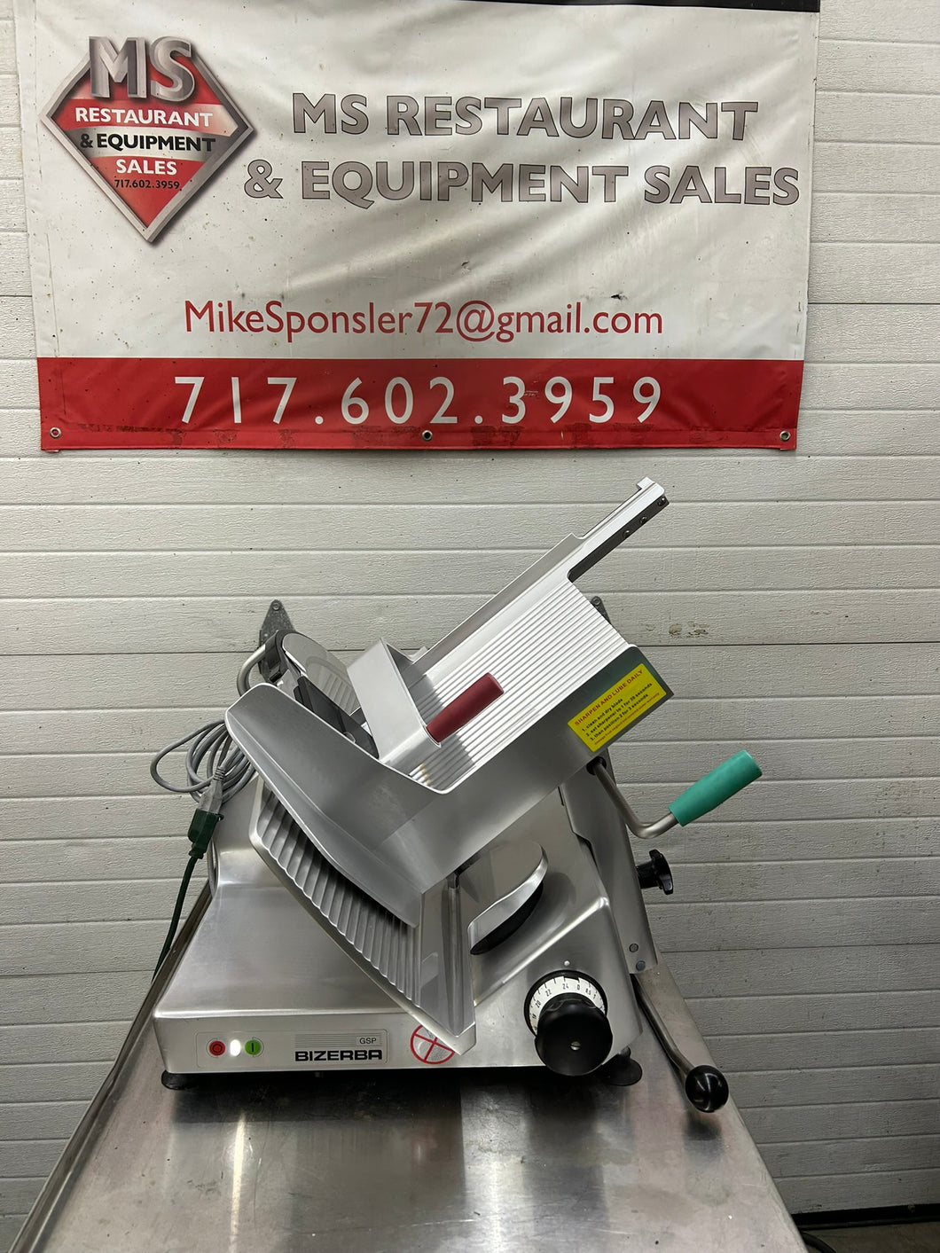 Bizerba GSPH 2018 Manual Deli Slicer Refurbished Tested and Working