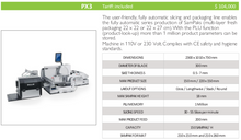 Load image into Gallery viewer, S.A.M PX3 Fully Automatic Slicing/Stacking Machine with Packaging Line