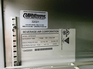 Beverage Air WTF67AHC 67" W Work Top Freezer Fully Refurbished Tested and Working