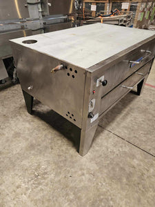 Bakers Pride 451 Single Deck 54" Natural Gas Pizza Deck Oven - Refurbished