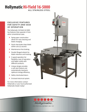 Load image into Gallery viewer, The Hollymatic Hi-Yield 16-5000 Stainless Steel Saw