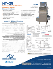 Load image into Gallery viewer, American Dish Service HT-34 UPRIGHT DISH MACHINE