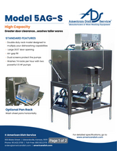 Load image into Gallery viewer, American Dish Service 5-AG-S UPRIGHT DISH MACHINE
