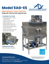 Load image into Gallery viewer, American Dish Service 5-AG-ES UPRIGHT DISH MACHINE