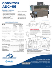 Load image into Gallery viewer, American Dish Service ADC-66 CONVEYOR DISH MACHINE