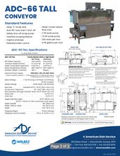 Load image into Gallery viewer, American Dish Service ADC-66 TALL CONVEYOR DISH MACHINE