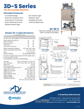Load image into Gallery viewer, American Dish Service AF/AFC-3D-S UPRIGHT DISH MACHINE