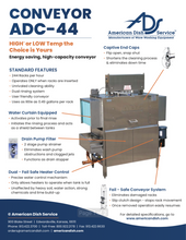 Load image into Gallery viewer, American Dish Service ADC-44 CONVEYOR DISH MACHINE