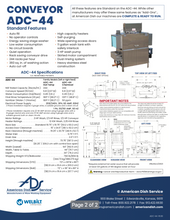 Load image into Gallery viewer, American Dish Service ADC-44 CONVEYOR DISH MACHINE