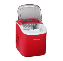 Load image into Gallery viewer, Magic Chef 27 LB. PORTABLE COUNTERTOP ICE MAKER IN RED