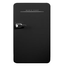 Load image into Gallery viewer, Magic Chef 3.2 CU. FT. RETRO MINI REFRIGERATOR IN BLACK WITHOUT FREEZER