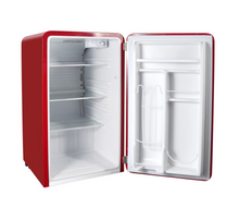 Load image into Gallery viewer, Magic Chef 3.2 CU. FT. RETRO MINI REFRIGERATOR IN RED, WITHOUT FREEZER