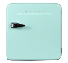Load image into Gallery viewer, Magic Chef 1.6 CU. FT. RETRO MINI REFRIGERATOR IN MINT GREEN, WITHOUT FREEZER