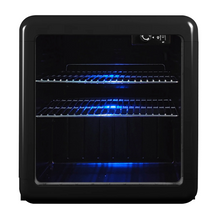 Load image into Gallery viewer, Magic Chef 1.7 CU. FT. RETRO MINI BEVERAGE COOLER IN BLACK