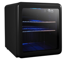 Load image into Gallery viewer, Magic Chef 1.7 CU. FT. RETRO MINI BEVERAGE COOLER IN BLACK