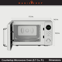 Load image into Gallery viewer, Magic Chef 0.7 CU. FT. RETRO COUNTERTOP COOKING IN WHITE