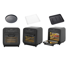 Load image into Gallery viewer, Magic chef 15.9 QT. 3-IN-1 AIR FRYER COOKING WITH STEAM, IN BLACK