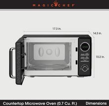 Load image into Gallery viewer, Magic Chef 0.7 CU. FT. RETRO COUNTERTOP COOKING IN BLACK