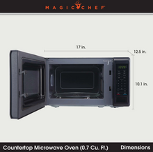 Load image into Gallery viewer, Magic Chef 0.7 CU. FT. COUNTERTOP COOKING 700-WATT DIGITAL TOUCH