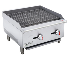 Load image into Gallery viewer, Magic Chef 24 IN. COMMERCIAL COUNTERTOP RADIANT CHARBROILER IN STAINLESS STEEL