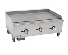 Load image into Gallery viewer, Magic Chef 36 IN. COMMERCIAL THERMOSTATIC COUNTERTOP GAS GRIDDLE IN STAINLESS STEEL