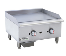 Load image into Gallery viewer, Magic Chef 24 IN. COMMERCIAL THERMOSTATIC COUNTERTOP GAS GRIDDLE IN STAINLESS STEEL