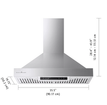Load image into Gallery viewer, Magic Chef 36" STAINLESS STEEL RANGE HOOD