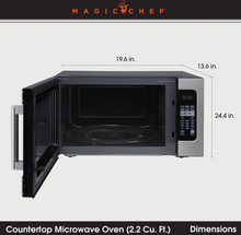 Load image into Gallery viewer, Magic Chef 2.2 CU. FT. COUNTERTOP COOKING IN STAINLESS STEEL, WITH GRAY CAVITY