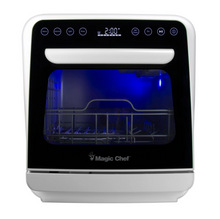 Load image into Gallery viewer, Magic Chef MINI COUNTERTOP DISHWASHER IN WHITE WITH 3-PLACE SETTING CAPACITY