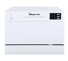 Load image into Gallery viewer, Magic Chef WHITE ELECTRONIC COUNTERTOP 120-VOLT DISHWASHER WITH 6-CYCLES, 6 PLACE SETTINGS CAPACITY