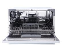Load image into Gallery viewer, Magic Chef WHITE ELECTRONIC COUNTERTOP 120-VOLT DISHWASHER WITH 6-CYCLES, 6 PLACE SETTINGS CAPACITY