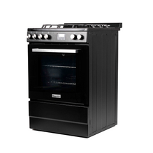 Load image into Gallery viewer, Magic Chef 24 IN 4-BURNER FREESTANDING GAS RANGE IN BLACK