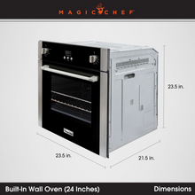 Load image into Gallery viewer, Magic Chef 2.2 CU. FT. SINGLE ELECTRIC WALL OVEN WITH CONVECTION IN STAINLESS STEEL