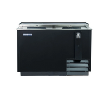 Load image into Gallery viewer, Magic Chef 50 IN. W 16 CU. FT. COMMERCIAL BEVERAGE COOLER REFRIGERATOR WITH SLIDING DOOR IN BLACK