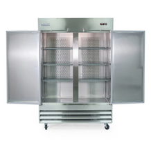 Load image into Gallery viewer, Magic Chef 48 CU. FT. 2-DOOR COMMERCIAL UPRIGHT REACH-IN FREEZER IN STAINLESS STEEL