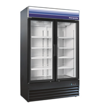 Load image into Gallery viewer, Magic Chef 29 CU. FT. COMMERCIAL DOUBLE DOOR MERCHANDISER FREEZERLESS REFRIGERATOR IN BLACK