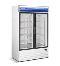 Load image into Gallery viewer, Magic Chef 53 IN. W 45 CU. FT. MERCHANDISER GLASS DOOR COMMERCIAL REFRIGERATOR IN WHITE