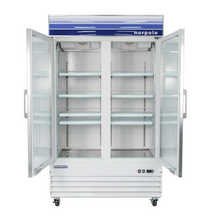 Load image into Gallery viewer, Magic Chef 53 IN. W 45 CU. FT. MERCHANDISER GLASS DOOR COMMERCIAL REFRIGERATOR IN WHITE