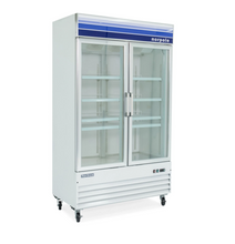 Load image into Gallery viewer, Magic Chef 45 CU. FT. FROST FREE COMMERCIAL UPRIGHT MERCHANDISER FREEZER IN WHITE