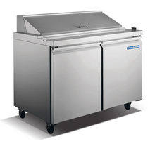 Load image into Gallery viewer, Magic Chef 9.5 CU. FT. PREP TABLE COMMERCIAL REFRIGERATOR IN STAINLESS STEEL