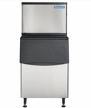 Load image into Gallery viewer, Magic Chef 350 LBS. FREESTANDING COMMERCIAL ICE MAKER IN STAINLESS STEEL WITH BIN