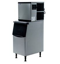 Load image into Gallery viewer, Magic Chef 350 LBS. FREESTANDING COMMERCIAL ICE MAKER IN STAINLESS STEEL WITH BIN
